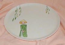 Plat à gateaux motif petites chinoises