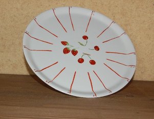 Plat rond en porcelaine